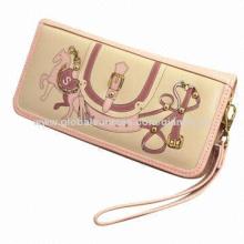 Colorful Large Capacity Customized Ladies' PU Leather Wallets