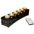 Remote control LED lilin lampu teh isi ulang