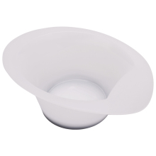 Professional White Large Capacity Hairdressing Bowl for Salon Coloring and Mixing