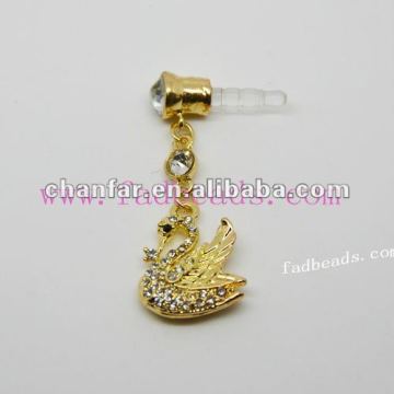 swan crystal dust plug