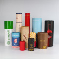 Caixa de cilindro de papel cosmético ecológico logotipo personalizado