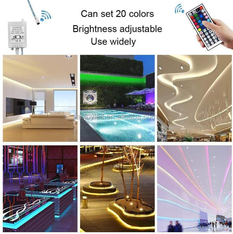 32.8ft 10m RGB 300LEDs waterproof Light Strip Kits with infrared 44 Key for home decoration