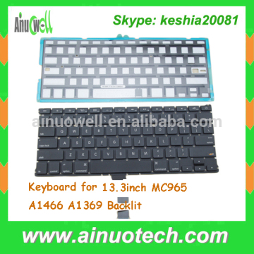 MC965 laptop Keyboard for Macbook 13.3inch A1466 A1369 Backlit keyboard A1425 A1502 A1398 A1465 A1278 A1286