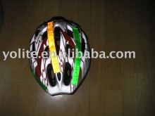 Reflective helmet sticker