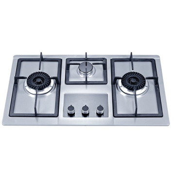 3 Burner Hobs in Stainless Steel