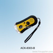 3led Radio Flashlight Use 3x Aa Battery Ack-8303-b?