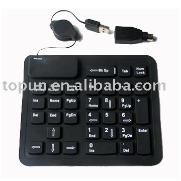 keyboard ,silicon flexible keyboard,small numerical keyboard