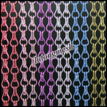 Fly curtains aluminum/Decorative chain curtains/Chain link fly screen