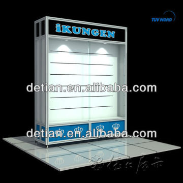 Power coat glass show case aluminium profile