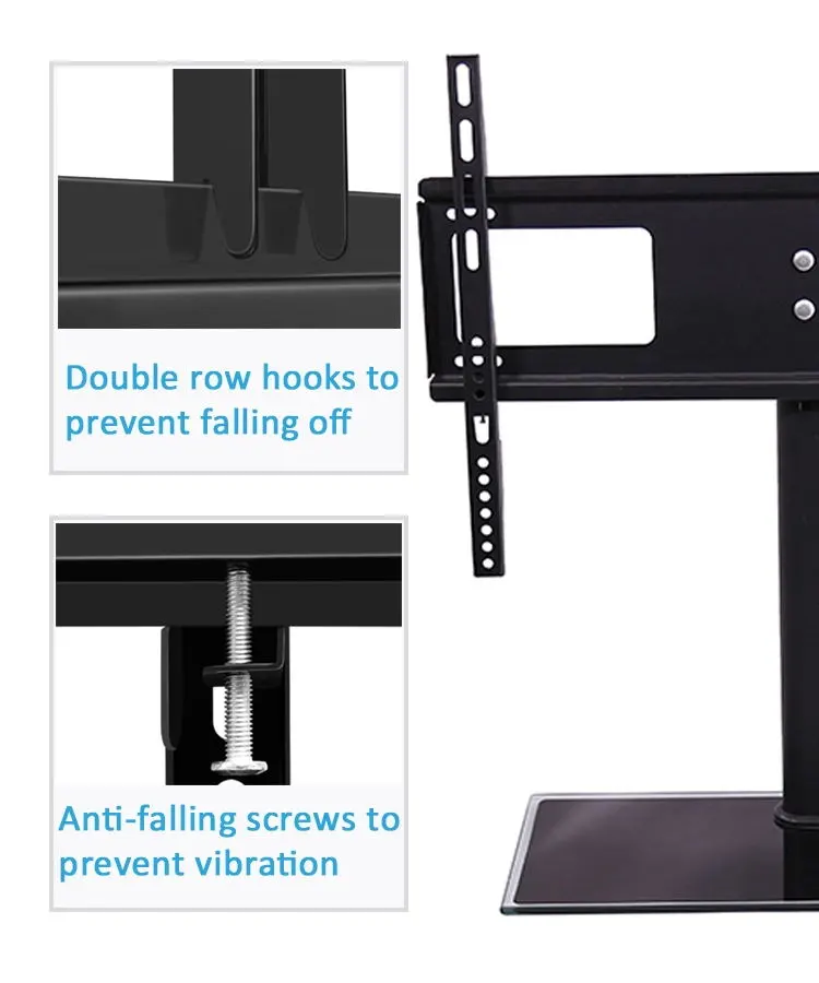 Factory Direct Tempered Glass TV Stand, 26