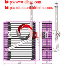 aluminium auto ac evaporator/car ac evaporator coil for N ISSAN B14
