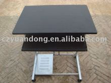 Wooden computer table