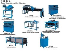 Production line of bamboo round chopsticks making machine