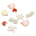 Kawaii coeur lunettes moulin à vent jouet beignet forme collier ou boucle d&#39;oreille accessoires décor à la maison pièces