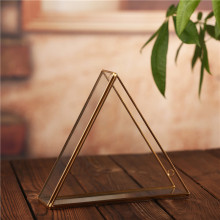 Incroyable cadeau de vacances et de mariage Triangle artistique moderne Terrarium en verre suspendu