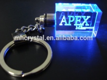 Personalized ENGRAVED LED light crystal keychain MH-YS0192