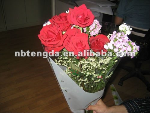 cpp Micro punched plastic Flower Sleeve bag