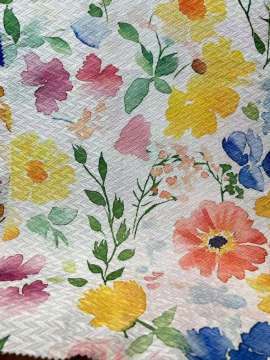 Printed curtain sheer