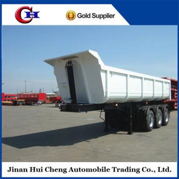 mine transport 40cbm 3 axle dump semi trailer