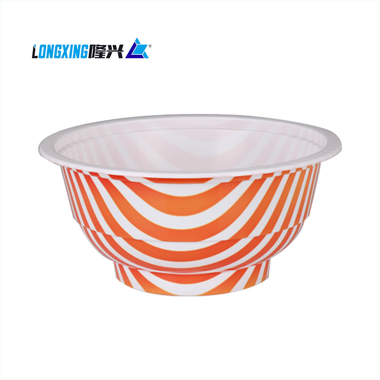 double color PP plastic disposable food bowl takeaway food bowl