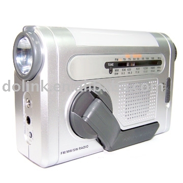 Multi-Function Crank Dynamo Radio / Flashlight