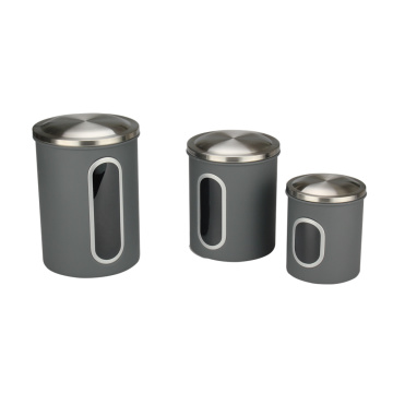 Stainless Steel Coffee Canister With Window