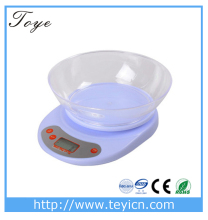 Electronic Kitchen Scale and Food Scale,Bowl Kitchen Scale 5kg(TY--201-white)