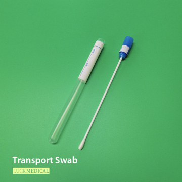 Transport Swab in Tube with Plastic Stick Rayon/Viscose