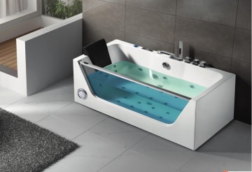 rectangle whirlpoor jetted massage spa bathtub