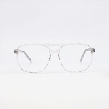 Double bridge Acetate Unisex Blue Light Eyeglasses