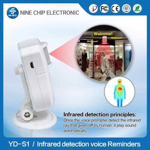 3M Home/Supermarket/Warehouse Pir Cordless Induction Doorbell/Gate Alarm