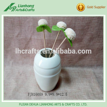 White ceramic outdoor decorative antique porcelain vase