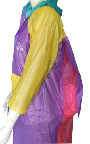 children long pvc raincoat With Backpack