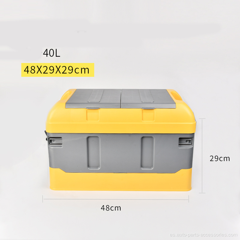 caja de compartimento de almacenamiento interno multifunción con tapa