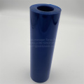 Translucent blue glossy PVC film sheet