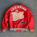 Men's Red Varsity Baseball Jacket