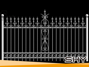 Wrought Iron Backyard Iron Fence Grill Designs