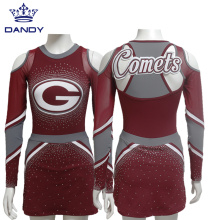 Vente chaude uniformes de cheerleading à manches longues