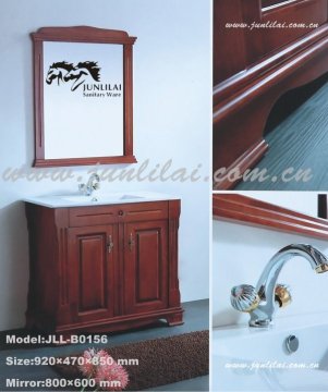 bathroom cabinet Solid Wood Bath Furniture bamboo bathroom furniture