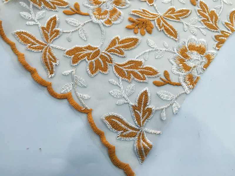 Garment Flower Embroidery Fabric