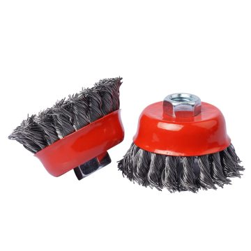 Wire Cup Brushes: Twisted Wire, Bowl Brush, Circular, Crimped, Knotted Steel Wire Cup Brushes for Stainless Steel