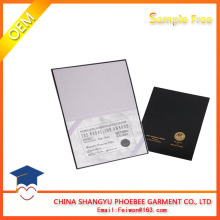 2017 new diploma holder a5 size leather paper graduation certificate holder