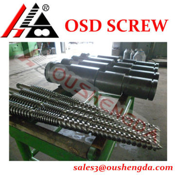 Plastic Hollow Profile Sheet Extruder screw barrel