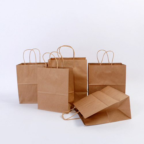 Niestandardowa ekologiczna torba z papieru pakowego z recyklingu