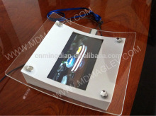 acrylic LCD coin tray, acrylic coin tray, 7"lcd screen light sensor lcd coin tray