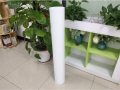 Tubo acrílico de plástico branco de 150 mm