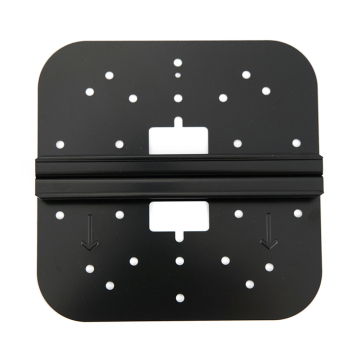 Bracket Square Metal Black Coating Painting Stamped Punched