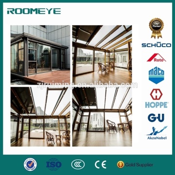 ROOMEYE Aluminium Glass House Sunroom Glass Conservatory