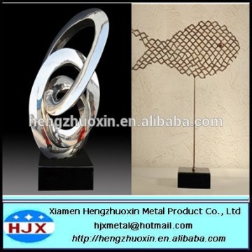 Stainless steel plating fish furnishing articles metal sculpture handicraft
