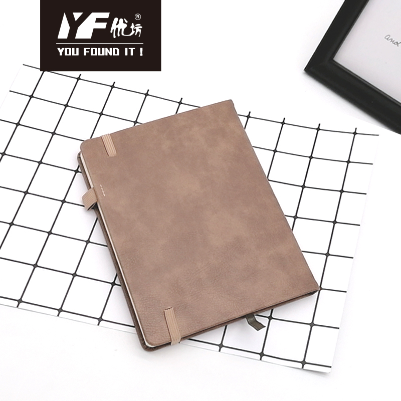 Custom monochrome PU hardcover notebook